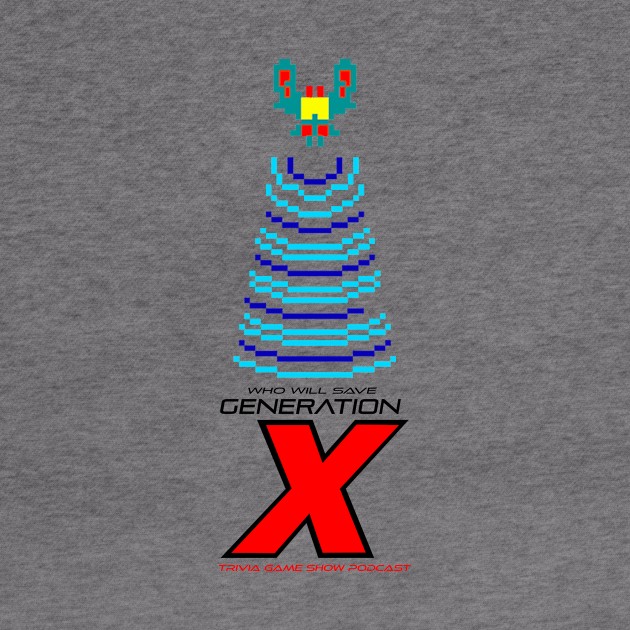 Galaga Logo Shirt by Who Will Save Generation X_Podcast